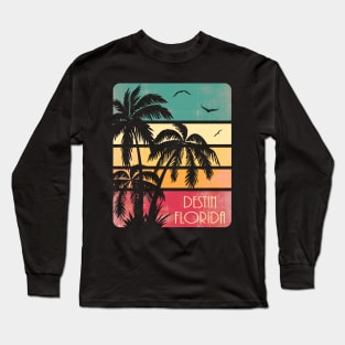 Destin Florida Vintage Summer Long Sleeve T-Shirt